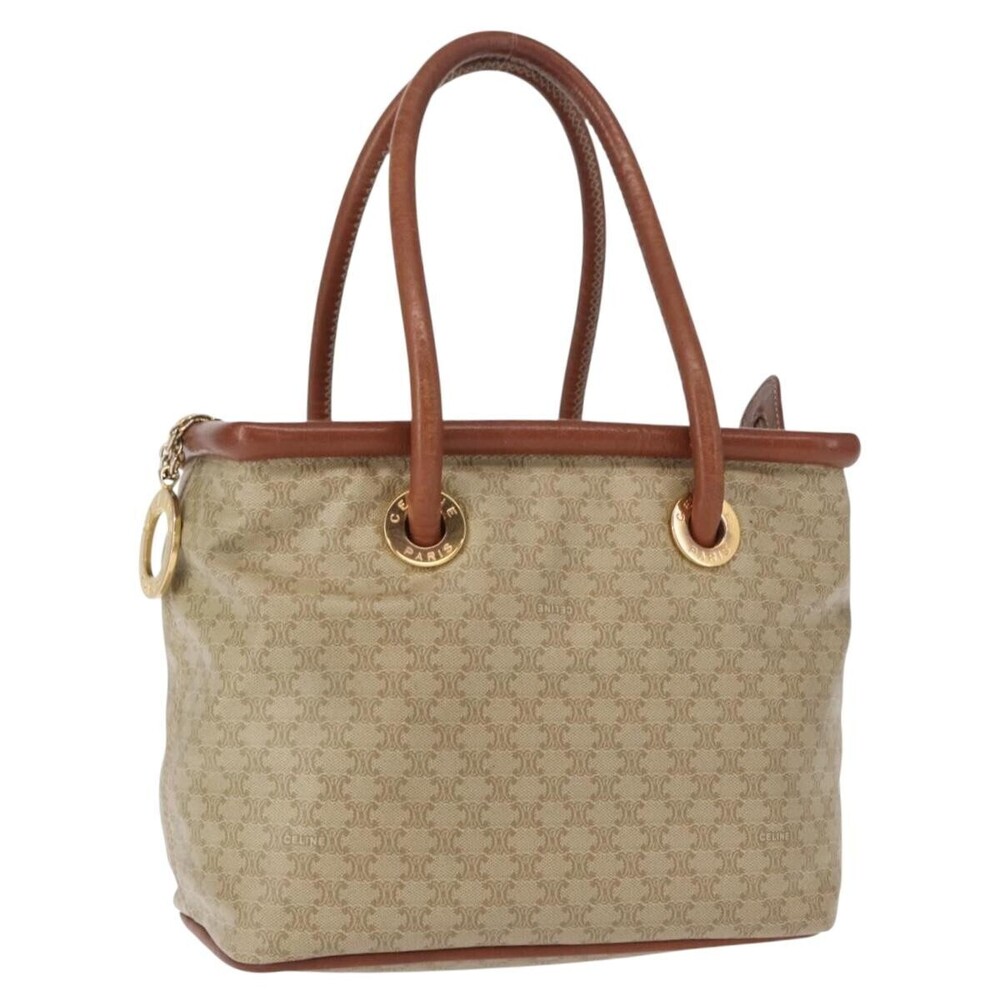 Celine Vintage Macadam Canvas and Leather